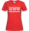 Жіноча футболка Radiohead logo Червоний фото