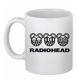 Чашка керамическая Radiohead logo Белый фото