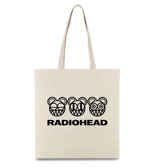 Эко-сумка Radiohead logo Бежевый фото