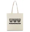 Эко-сумка Radiohead logo Бежевый фото