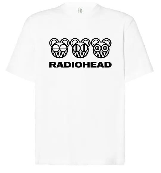 Футболка Оверсайз Radiohead logo Белый фото