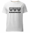 Чоловіча преміум футболка Radiohead logo Білий фото