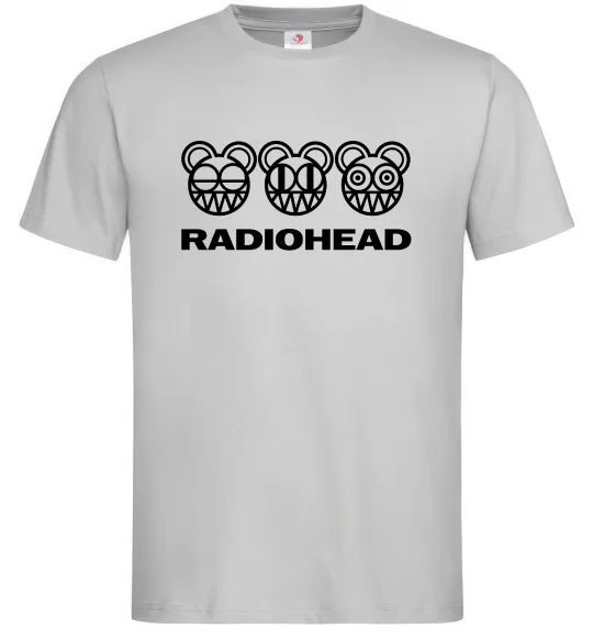 Чоловіча футболка Radiohead logo Сірий фото
