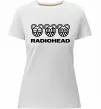 Жіноча преміум футболка Radiohead logo Білий фото