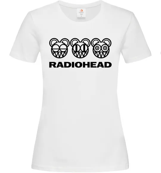Жіноча футболка Radiohead logo Білий фото