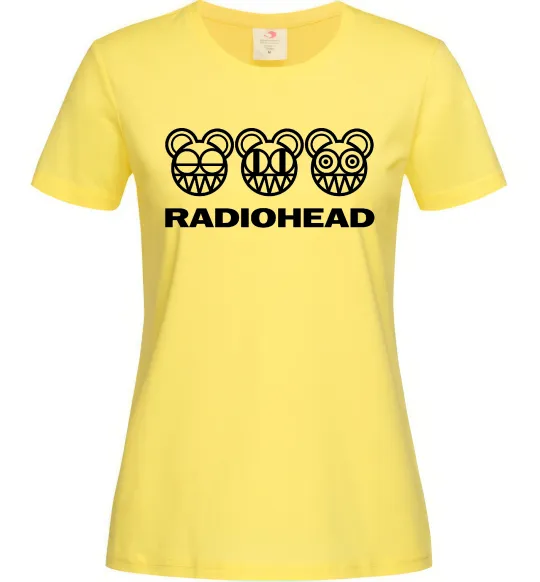 Жіноча футболка Radiohead logo Лимонний фото