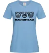 Жіноча футболка Radiohead logo Блакитний фото