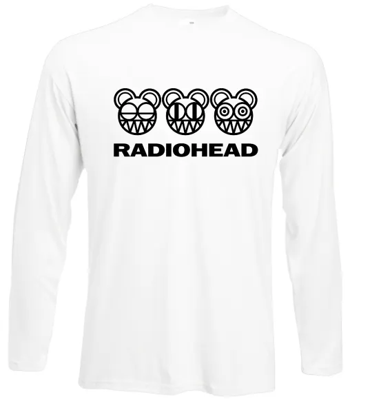Лонгслив Radiohead logo Белый фото