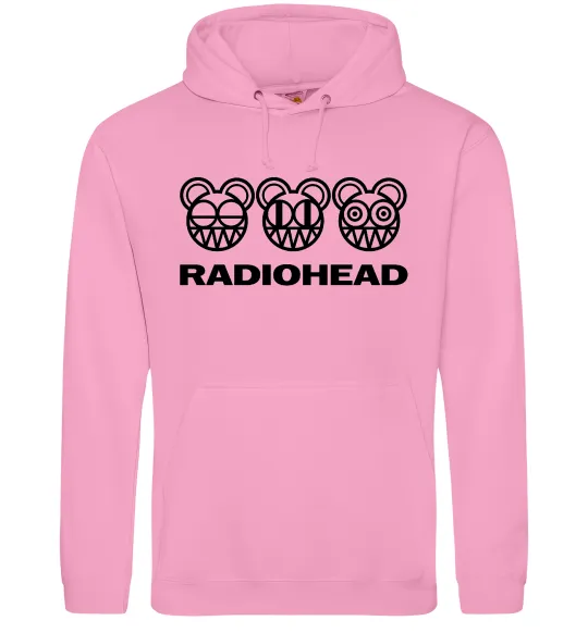 Чоловіча толстовка (худі) Radiohead logo Рожевий фото