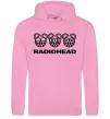 Чоловіча толстовка (худі) Radiohead logo Рожевий фото