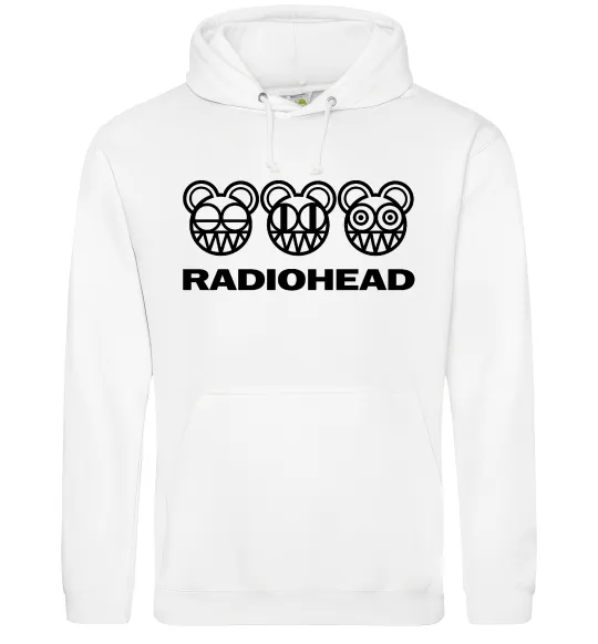 Чоловіча толстовка (худі) Radiohead logo Білий фото