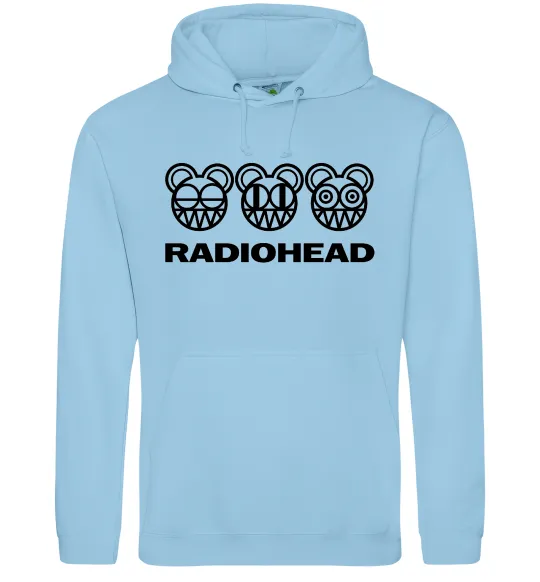 Жіноча толстовка (худі) Radiohead logo Блакитний фото
