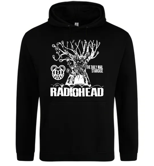 Чоловіча толстовка (худі) Daily mail staircase Radiohead Чорний фото