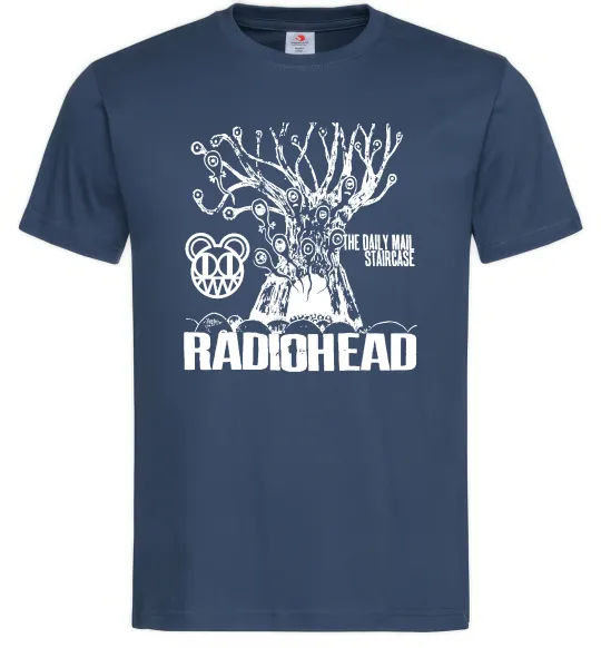 Мужская футболка Daily mail staircase Radiohead Темно-синий фото