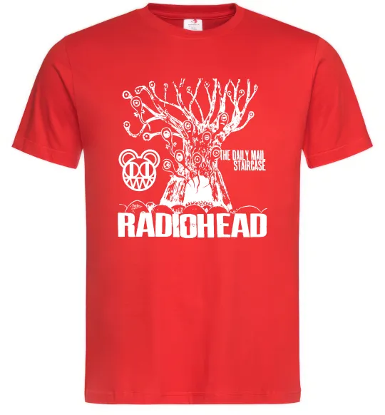 Мужская футболка Daily mail staircase Radiohead Красный фото