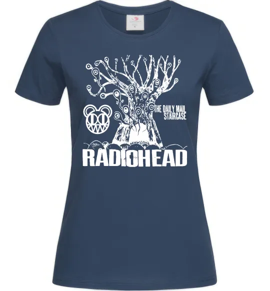 Жіноча футболка Daily mail staircase Radiohead Темно-синій фото
