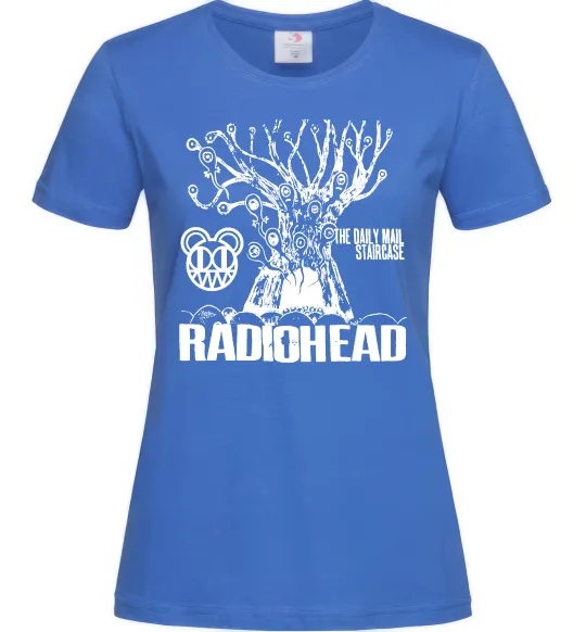 Жіноча футболка Daily mail staircase Radiohead Яскраво-синій фото