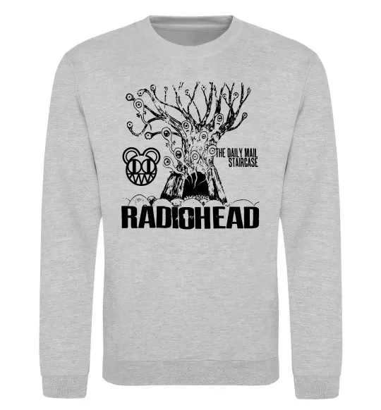 Свитшот Daily mail staircase Radiohead Серый меланж фото
