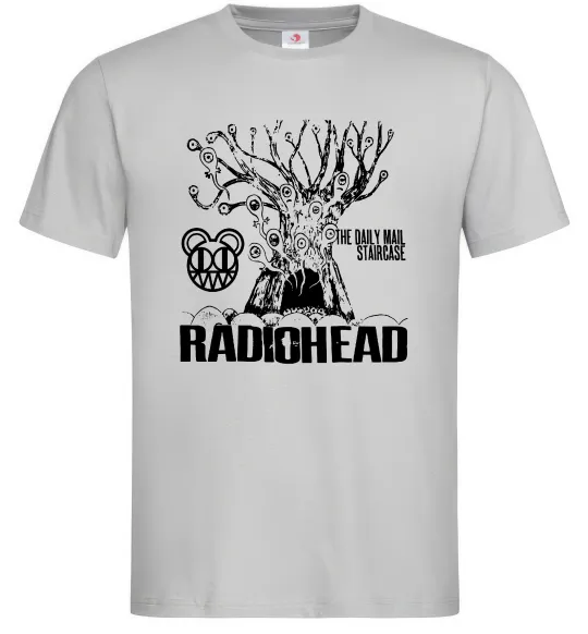 Мужская футболка Daily mail staircase Radiohead Серый фото
