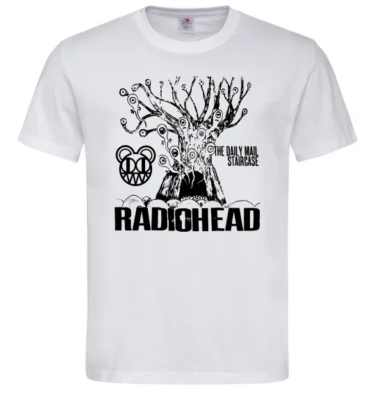 Мужская футболка Daily mail staircase Radiohead Белый фото