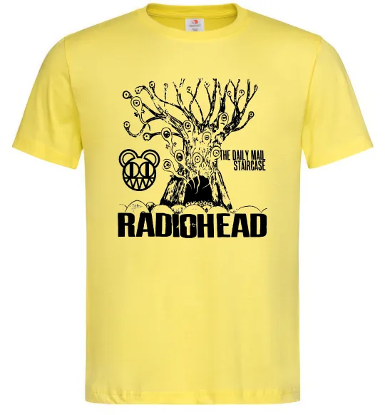 Мужская футболка Daily mail staircase Radiohead Лимонный фото