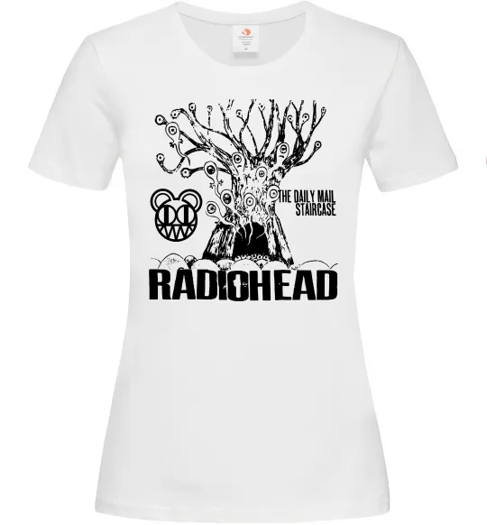 Жіноча футболка Daily mail staircase Radiohead Білий фото