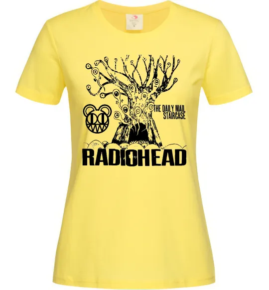 Жіноча футболка Daily mail staircase Radiohead Лимонний фото