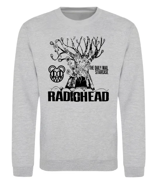 Світшот Daily mail staircase Radiohead Сірий меланж фото