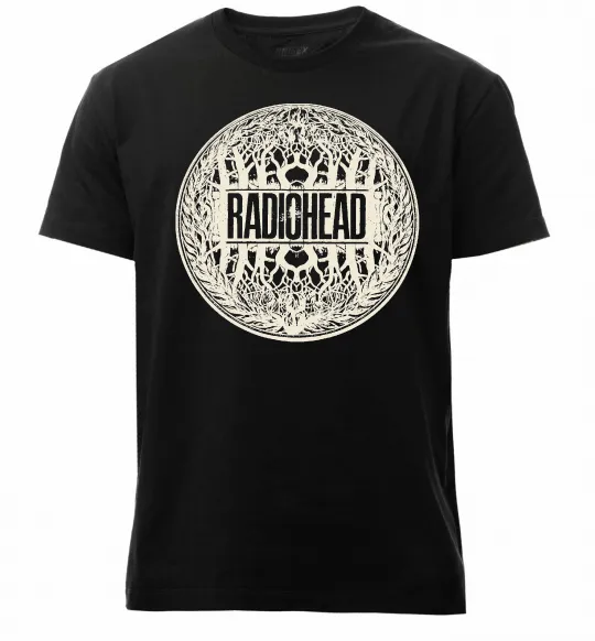 Чоловіча преміум футболка Radiohead art Чорний фото