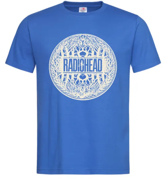 Мужская футболка Radiohead art Ярко-синий фото