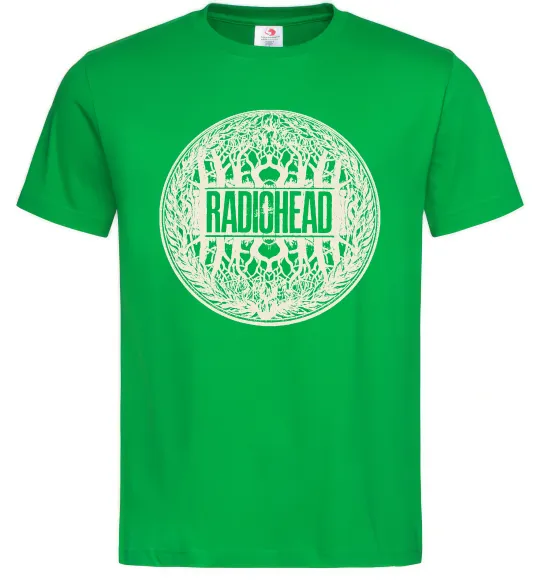 Мужская футболка Radiohead art Зеленый фото