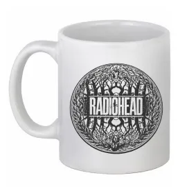 Чашка керамическая Radiohead art Белый фото