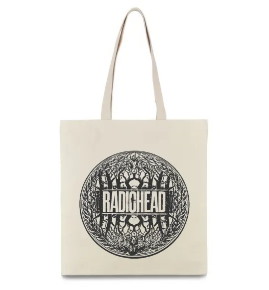 Эко-сумка Radiohead art Бежевый фото