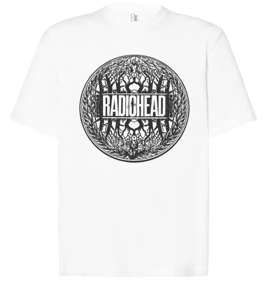 Футболка Оверсайз Radiohead art Белый фото