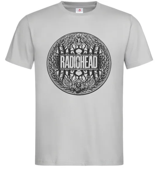 Мужская футболка Radiohead art Серый фото