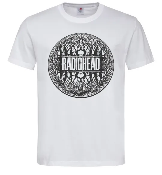 Мужская футболка Radiohead art Белый фото