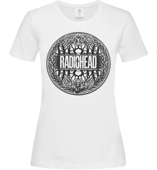 Жіноча футболка Radiohead art Білий фото