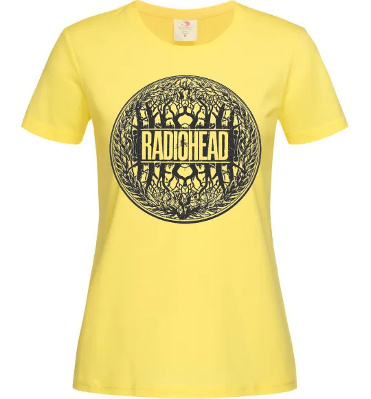 Жіноча футболка Radiohead art Лимонний фото
