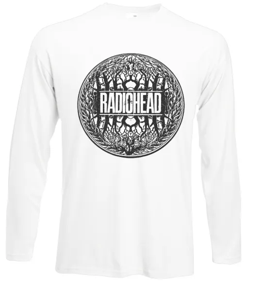 Лонгслив Radiohead art Белый фото