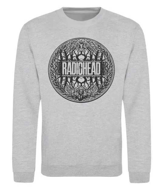 Світшот Radiohead art Сірий меланж фото