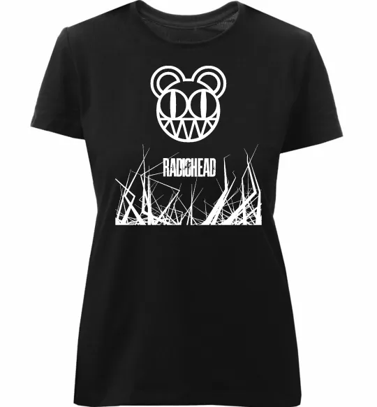 Жіноча преміум футболка Radiohead Чорний фото