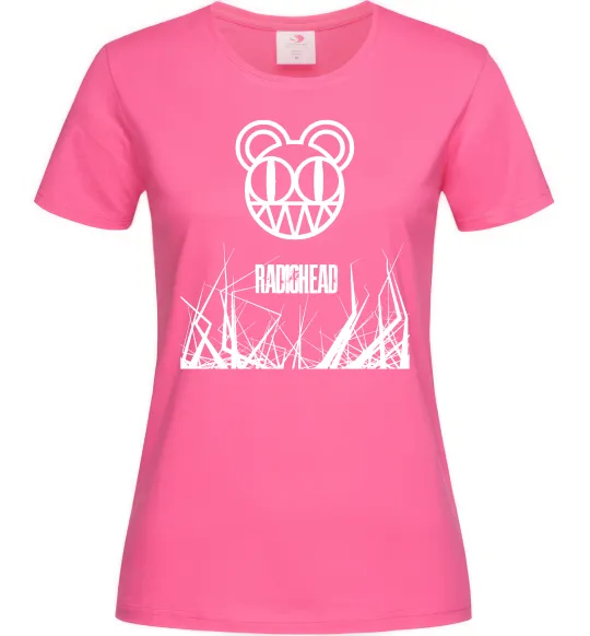 Жіноча футболка Radiohead Яскраво-рожевий фото