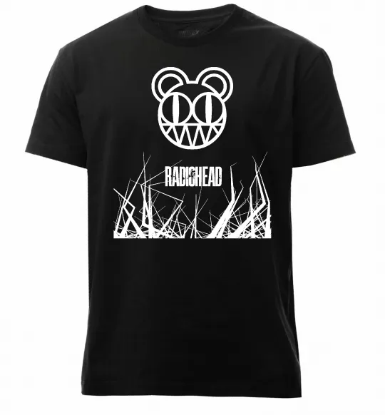 Чоловіча преміум футболка Radiohead Чорний фото