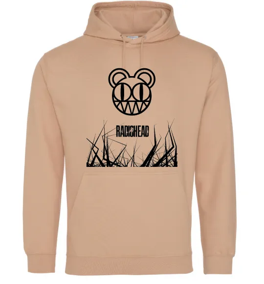 Мужская толстовка (худи) Radiohead Песочный фото