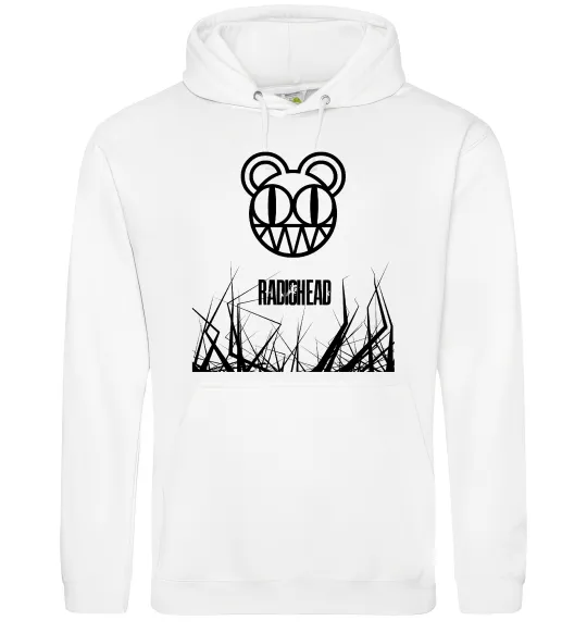 Женская толстовка (худи) Radiohead Белый фото