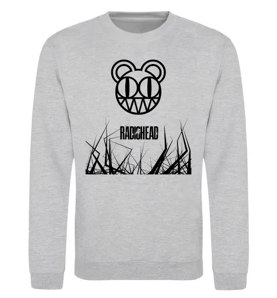 Світшот Radiohead Сірий меланж фото