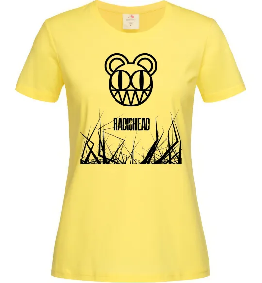 Жіноча футболка Radiohead Лимонний фото