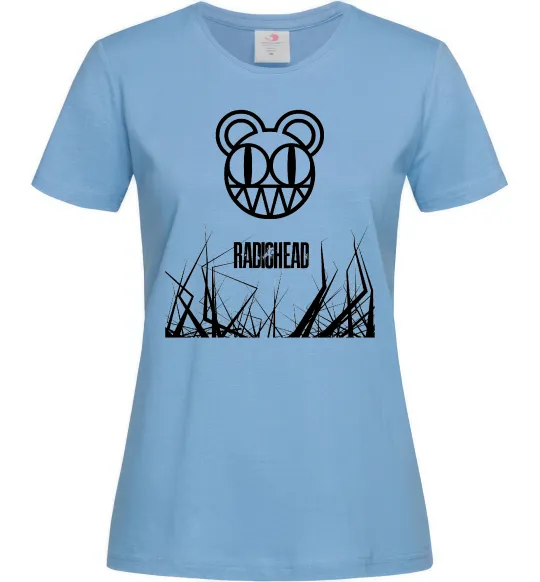Жіноча футболка Radiohead Блакитний фото