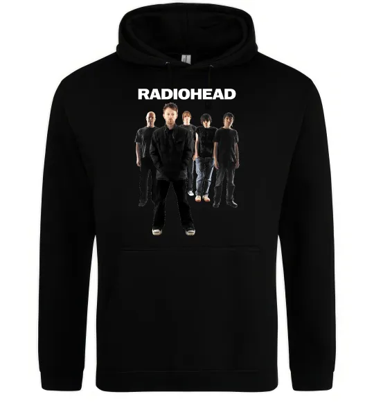 Чоловіча толстовка (худі) Radiohead band Чорний фото