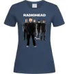 Жіноча футболка Radiohead band Темно-синій фото